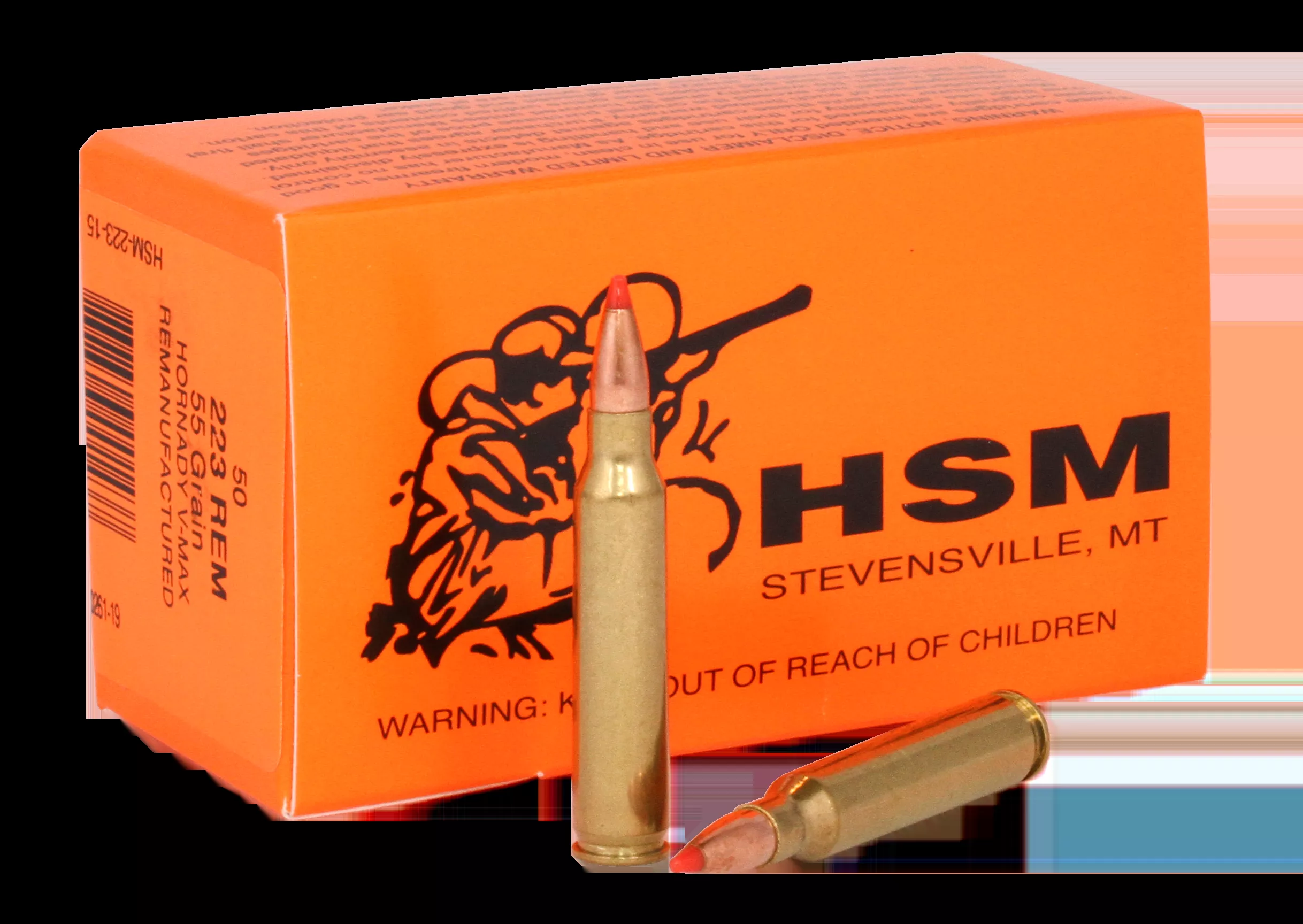 HSM Varmint223 Rem 55gr V-Max 50rd