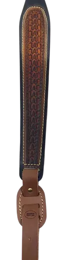 Hunter Cobra Sling with Embossed Design Leather Brown