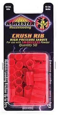 J-Ron Inc. Harvester Muzzleloader 50 Caliber Crush Rib Sabots 50 Pack