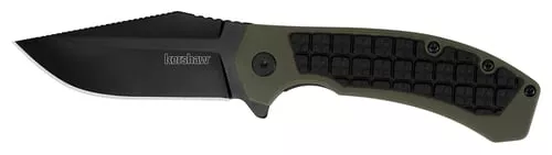 Kershaw Faultline Folder Knife 3 Drop Point Blade Olive