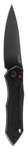 Kershaw Launch 6 Black Drop Point Plain Automatic Knife 3.75" Black