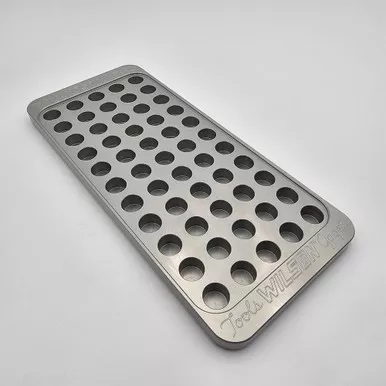 L.E. Wilson .378" 55-Hole Billet Aluminum Reloading Tray