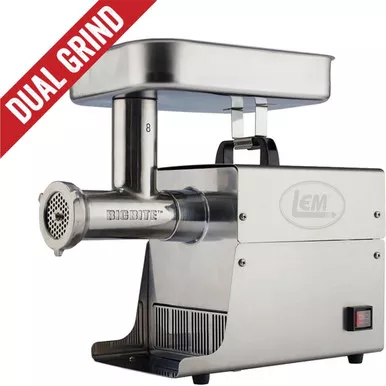 LEM #8 Big Bite Dual Grind Meat Grinder 0.5 HP