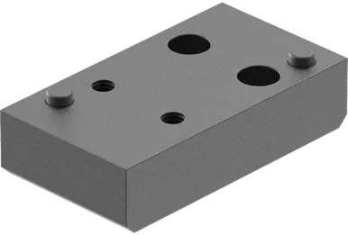 Leupold DeltaPoint Pro Cross-Slot Riser Matte Black Aluminum