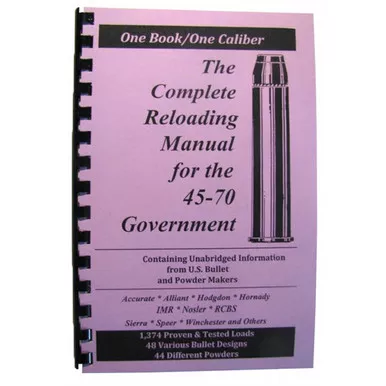 Loadbooks USA 45-70 Government Reloading Manual