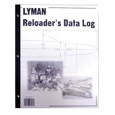 Lyman Reloading Data Log Reloading Manual