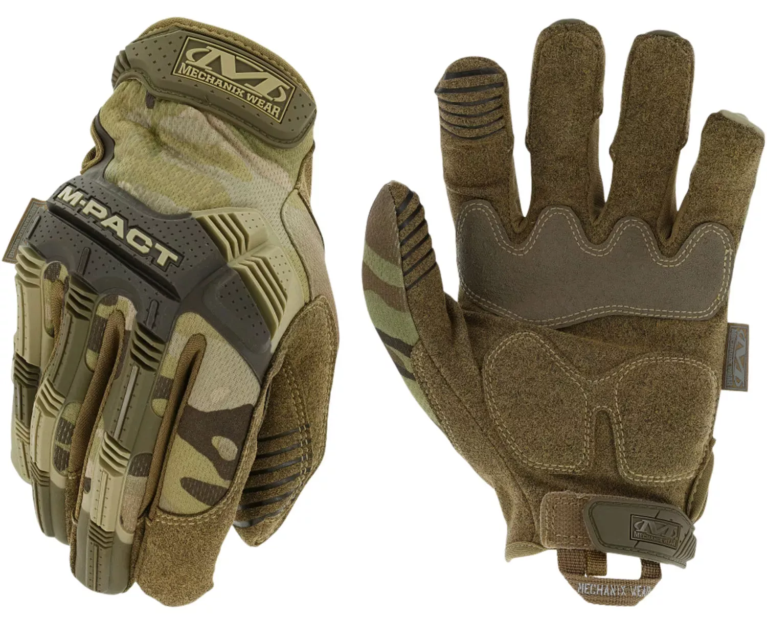 Mechanix Wear M-Pact Gloves MultiCam Touchscreen Synthetic Leather Small