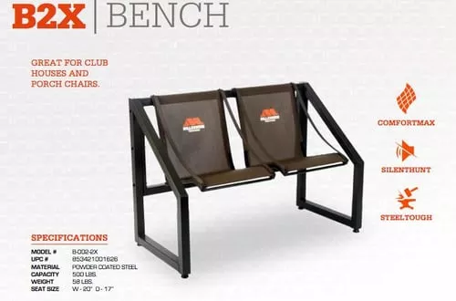 Millennium B2X 2-person Bench