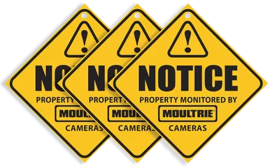 Moultrie Trail Camera Warning Signs 3-Pack