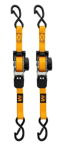 Muddy Retractable Ratchet Straps 1x10 ft Orange 2/ct
