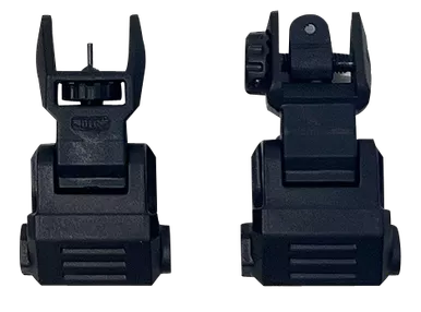 NcStar VG166 Low Profile Front and Rear Sight Set Black Polymer