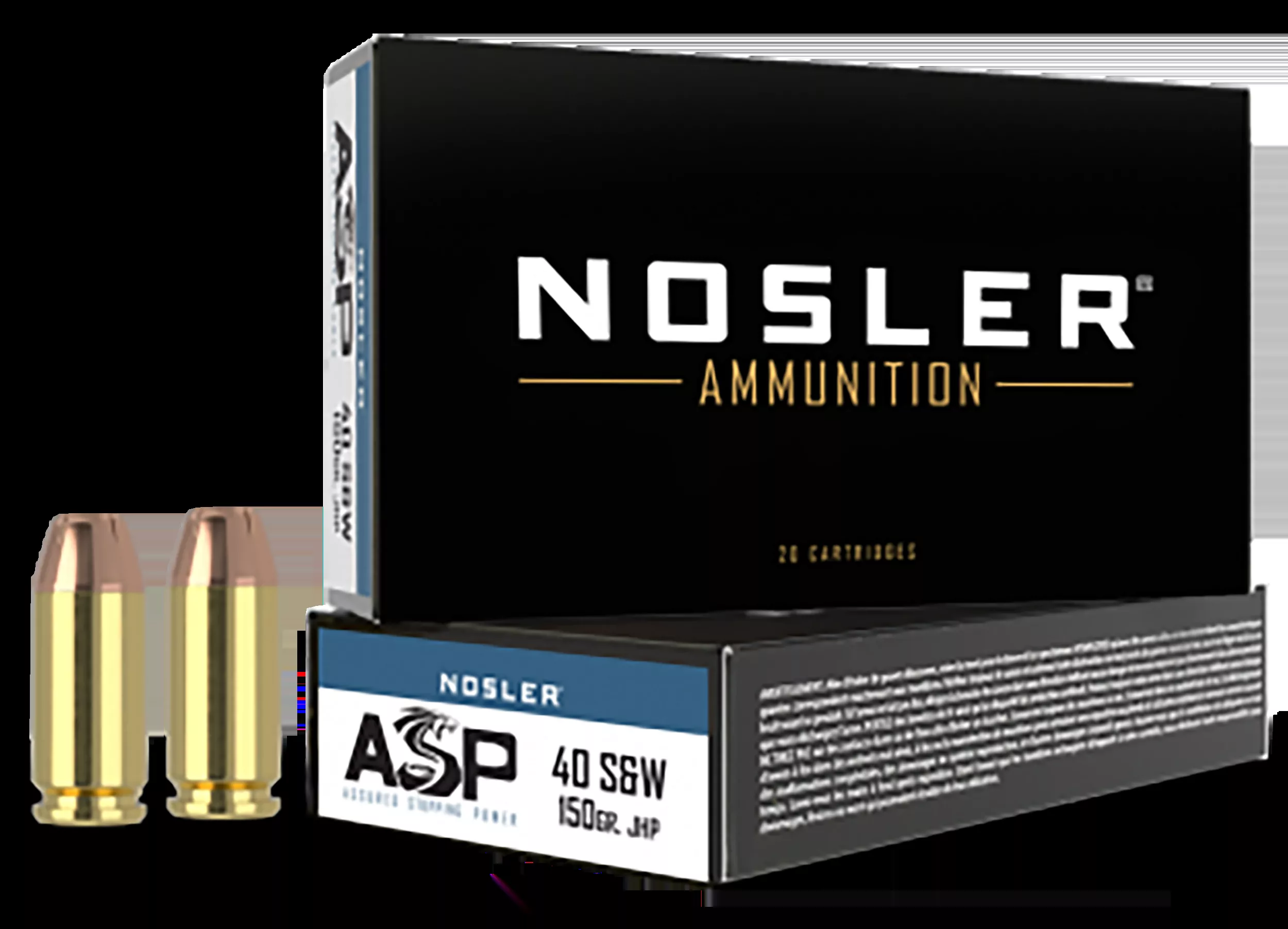 Nosler 40 S&W 150gr HP 50rd Box