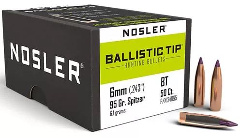 NOSLER 6MM 95GR BALLISTIC TIP 50CT