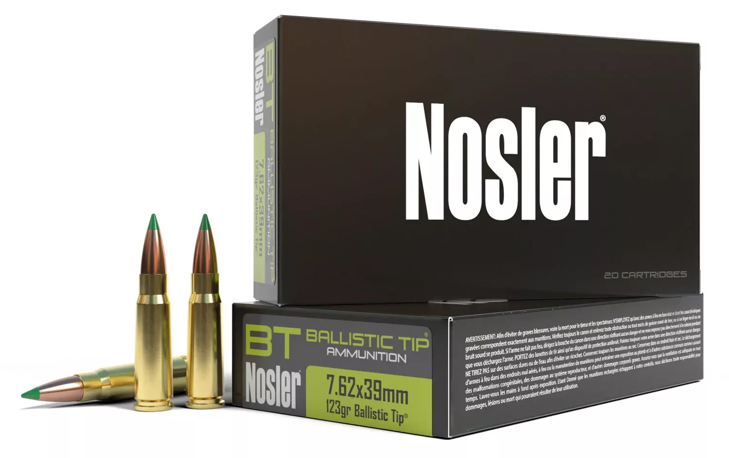 Nosler Ballistic Tip 7.62x39mm 123 Gr. 20/Box