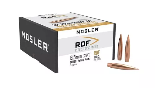 NOSLER RDF 6.5MM 140GR HPBT 100CT