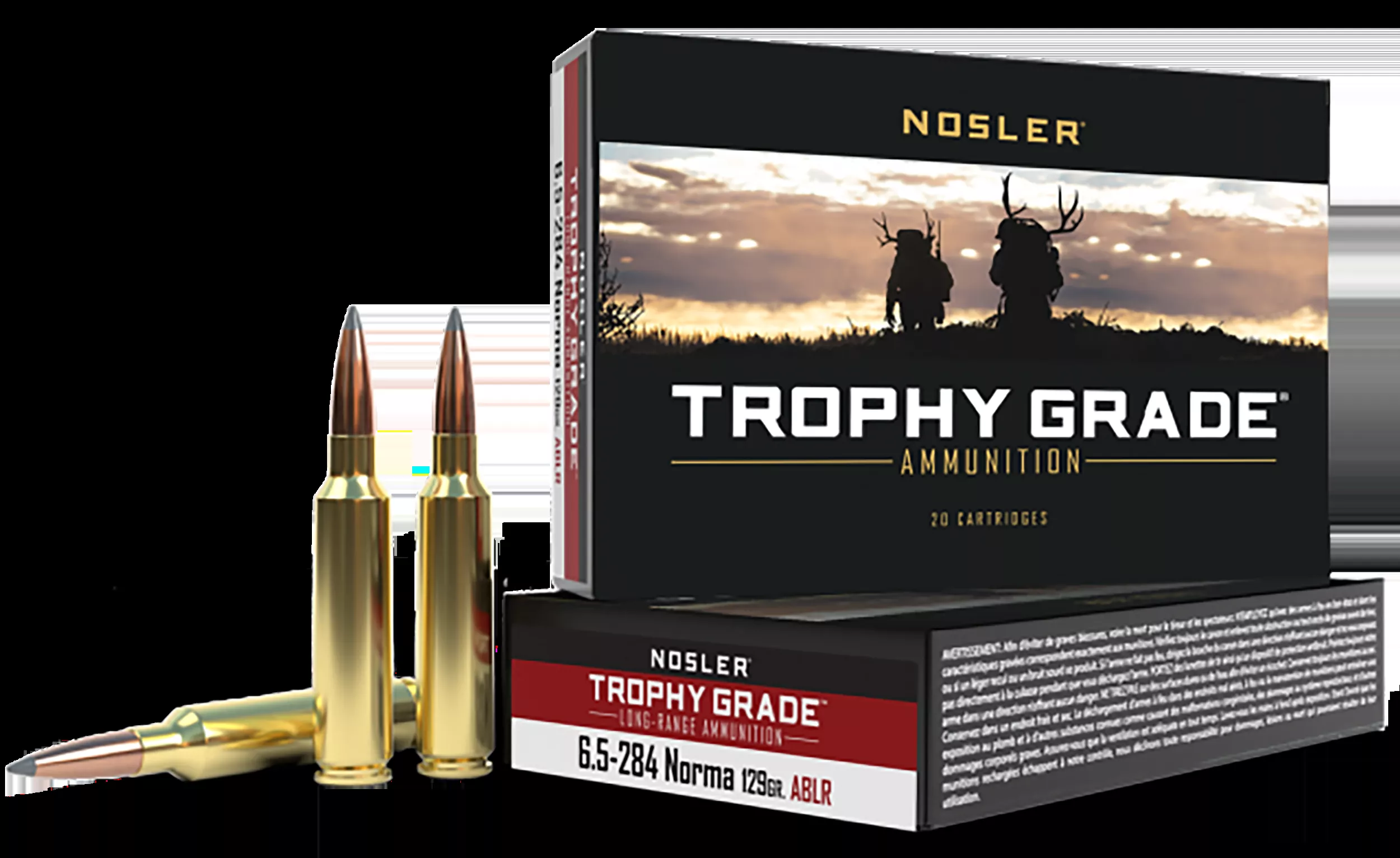 Nosler Trophy Grade Long Range 6.5x284 Norma 129gr 20rd Box
