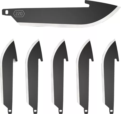 OUTDOOR EDGE 2.2" DROP POINT BLADE PACK BLACK BLADES 6-PACK