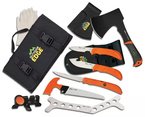 OUTDOOR EDGE THE OUTFITTER SET W/ BUCKLED ROLL SHEATH<