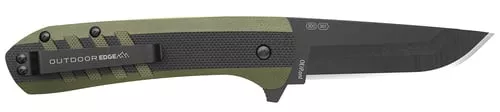 Outdoor Edge VX430BC Razor VX43" Folding Plain Black/Green
