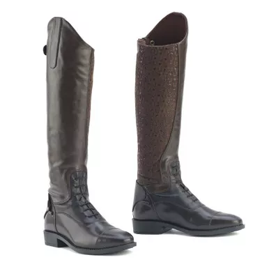 OVATION Women's Sofia Grip Brown Regular Tall Riding Boot (470965REG)