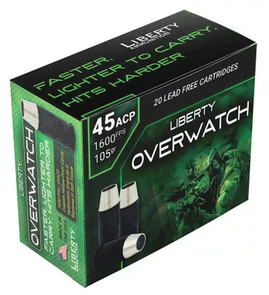 Overwatch .45 ACP+P 105 20rd/Box