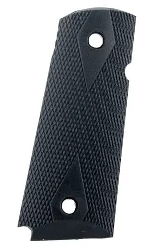 Pearce Grip PGOM2 Side Panel GripsDouble Diamond Checkering Black Rubber for 1911 Compact