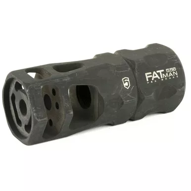 Phase 5 Weapon Systems FATman Hex Brake 5.56mm Black 1/2x28 Thread