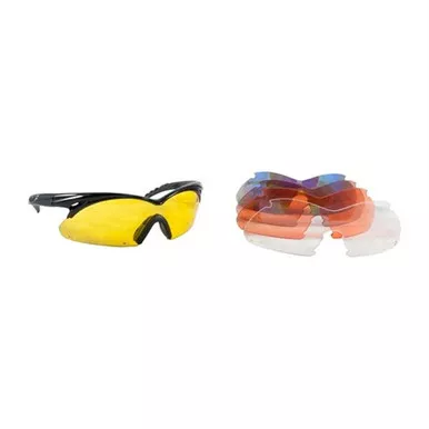 Radians Shift Interchangeable Lens Shooting Glasses Black Frame