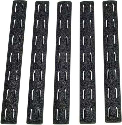 RAIL PANEL KIT 5-PACK KEYMOD RUBBER BLACK 5.5"