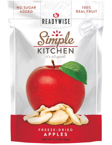Readywise SK05910 Simple Kitchen Freeze Dried Sweet Apples 1 Serving Pouch 6 Per Case