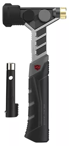 Real Avid AVARMHAM Armorers Hammer Black/Stainless, Features Magnetic Pin Starter & Interchangeable Heads, Includes Roll-Pin Punch Starter