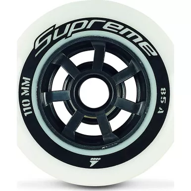 ROLLERBLADE Supreme 110/85A 6pc White ST Wheels (06950300101)