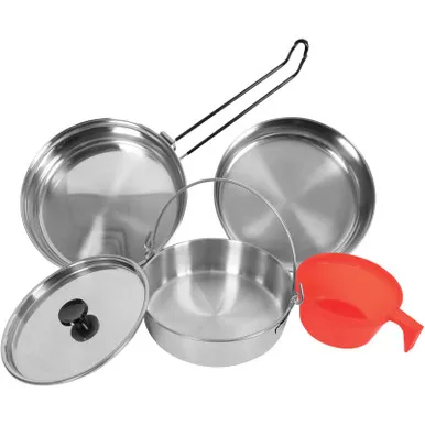 ROTHCO 5-Piece Stainless Steel Mess Kit (169)
