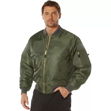 ROTHCO Men's MA-1 Flight Jacket w/ Patches