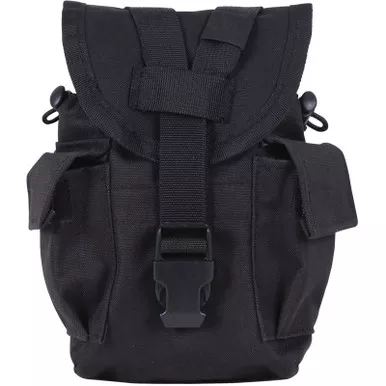 ROTHCO MOLLE II Canteen & Utility Black Pouch (40014)