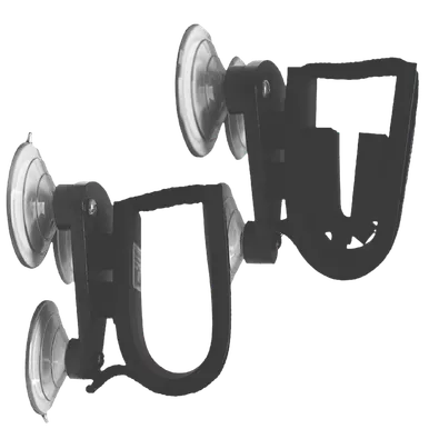 Rugged Gear 10010 Suction Cup Gun Holder Black