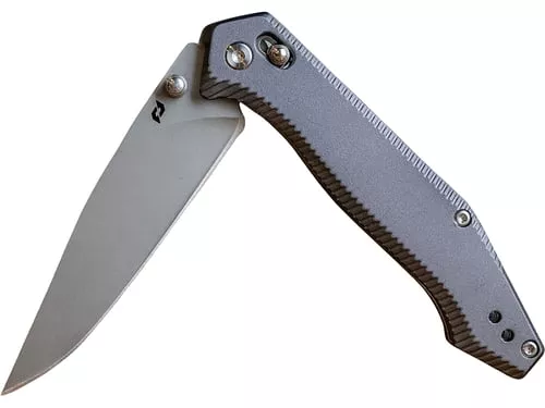 Schrade Turnkey Pivot Folding Knife 3-2/5 Drop Point Blade Grey