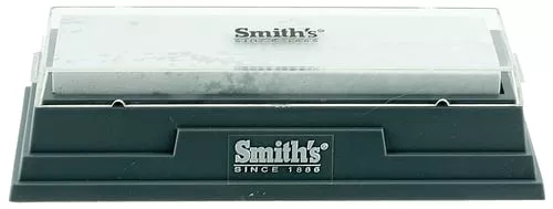 Smiths Products MBS6 Arkansas Bench Stone 6" Medium Arkansas Stone Sharpener Plastic Handle Gray