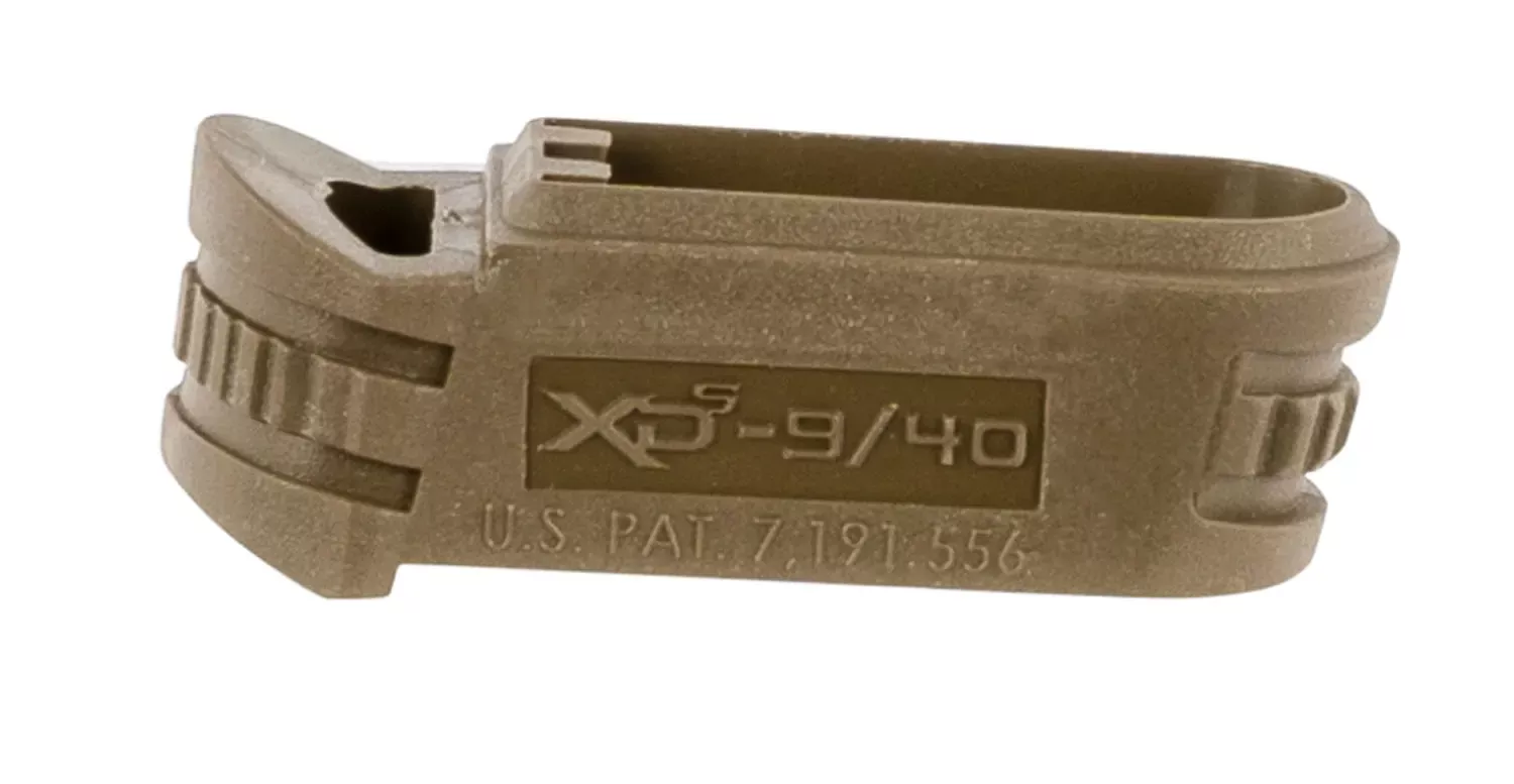 Springfield Armory Backstrap Sleevemade of Polymer with Flat Dark Earth & 1 Piece Design for 9mm Luger Springfield XD-S with #2 Backstrap & 3"-4" Barrel