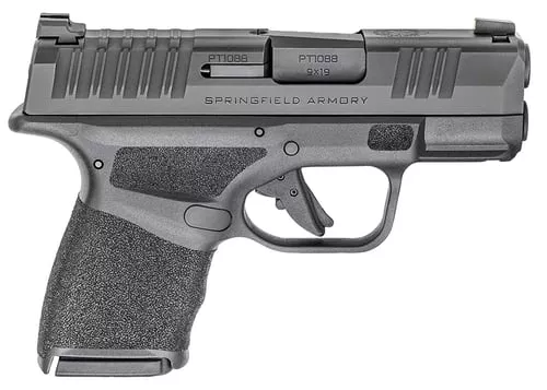 Springfield Armory HC9319B HellcatMicro-Compact Frame 9mm Luger 13+1/11+1, 3" Melonite Steel Barrel, Black Melonite Serrated Steel Slide & Polymer Frame w/Picatinny Rail