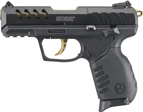 SR22 PISTOL 22LR 3.5" BLK/GLD# | 3654
