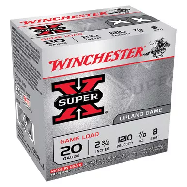 SuperX 20Ga 2.75" 7/8oz Game #8