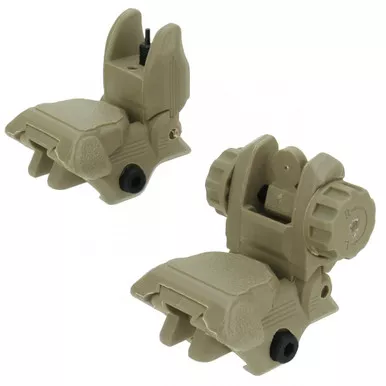 Tacfire AR-15 Same Plane Pop-Up Sights Tan
