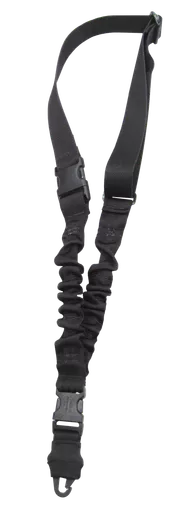 TacShield Shock Sling Single Point 1.25 Inch Black with Double QRB