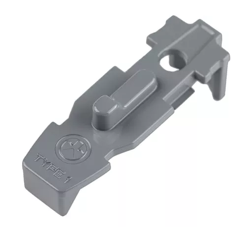 TACTILE LOCK-PLATE TYPE 1 GRAY 5-PACK