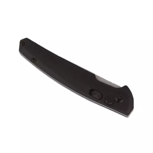 Telum Glaive Tactical Automatic Folding Knife 4 Drop Point Blade Black
