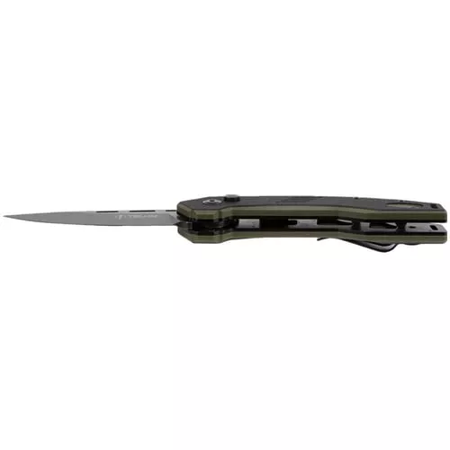 Telum Incinerator Tactical Automatic Knife 3-1/2 Drop Point Blade Black