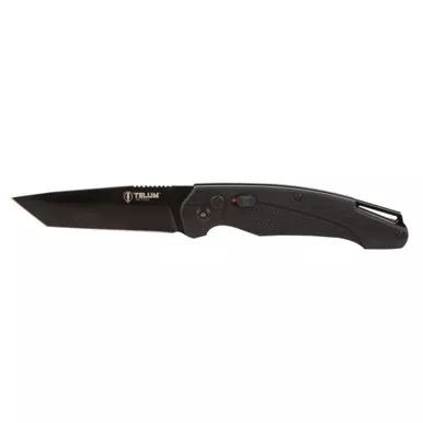 Telum Titan 4-Inch Tanto Blade Automatic Knife Black
