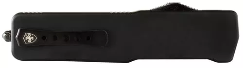 Templar Knives Premium Lightweight Black Rubber Automatic Knife 3 1/2 Drop Point Blade Black