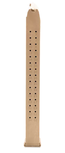 Toolman Tactical Glock 35rd 9mm Luger Magazine Flat Dark Earth Polymer